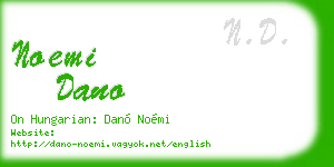 noemi dano business card